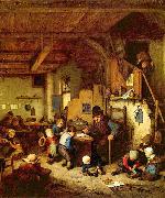 The Schoolmaster. Adriaen van ostade